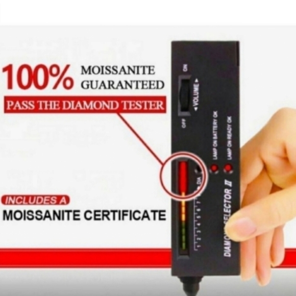 Certified 2ct. t.w. Moissanite Bridal Engagement Wedding Ring NEW - Picture 13 of 15